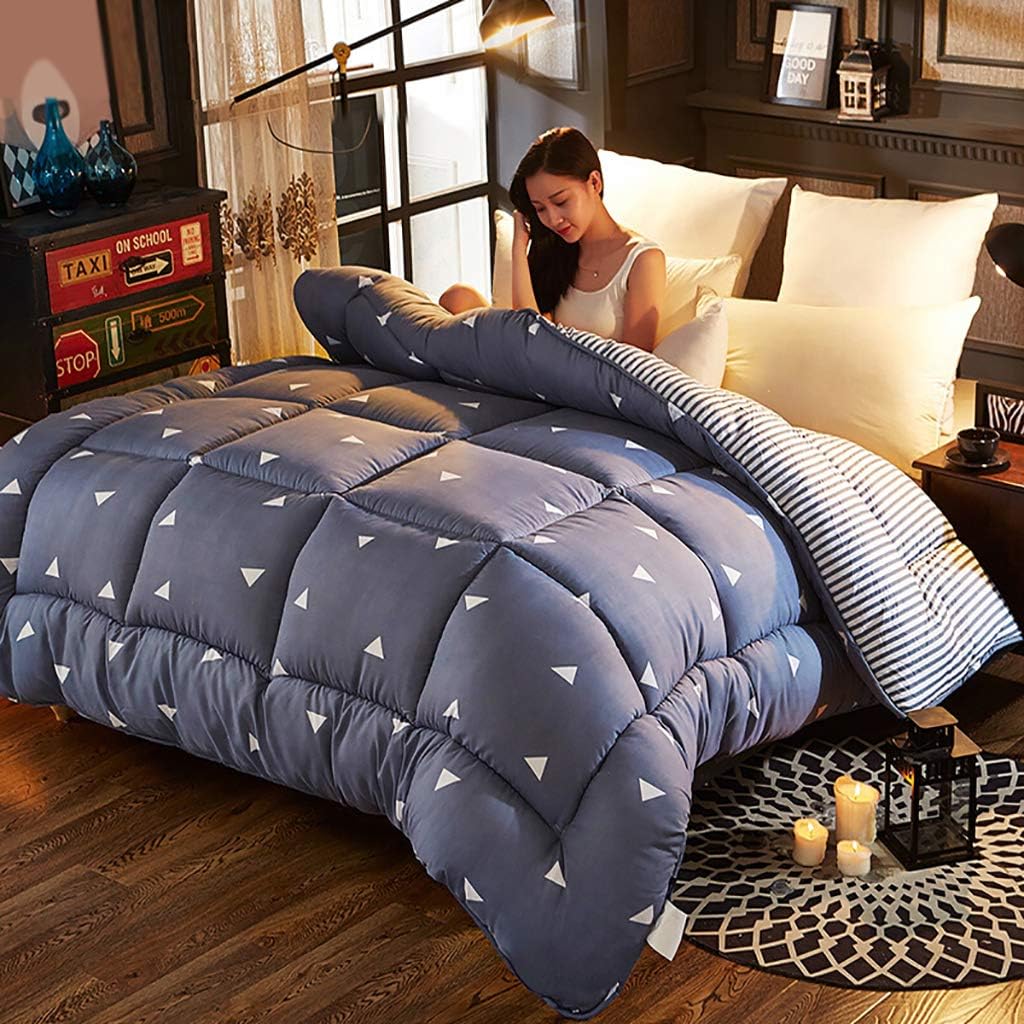 QUILT Twin Queen Bedding Washed Cotton Duvet-Spring Autumn Winter Thickened Warm Twin Household Dormitory-Hypoallergenic 150 * 200cm 200 * 230cm Blue