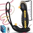 Prostate Massager Anal Vibrator, Male Sex Toys for Men Gay Thrusting Vibrating Butt Plug, Prostate Massage Device Anal Dildo Toy Penis Vibrators with Cock Ring, Mens Sex Toy Consolador para Hombre