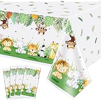 PEUTIER Couronne Anniversaire Lion & Insert Décoration Gâteau Forme Lion, Chapeau Réglable 1er Anniversaire Couronne Anniversaire Mignonne Jungle