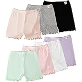 Chicduo 7 Pack Girls Biker Shorts Cartwheel Safety Shorts for Under Dress