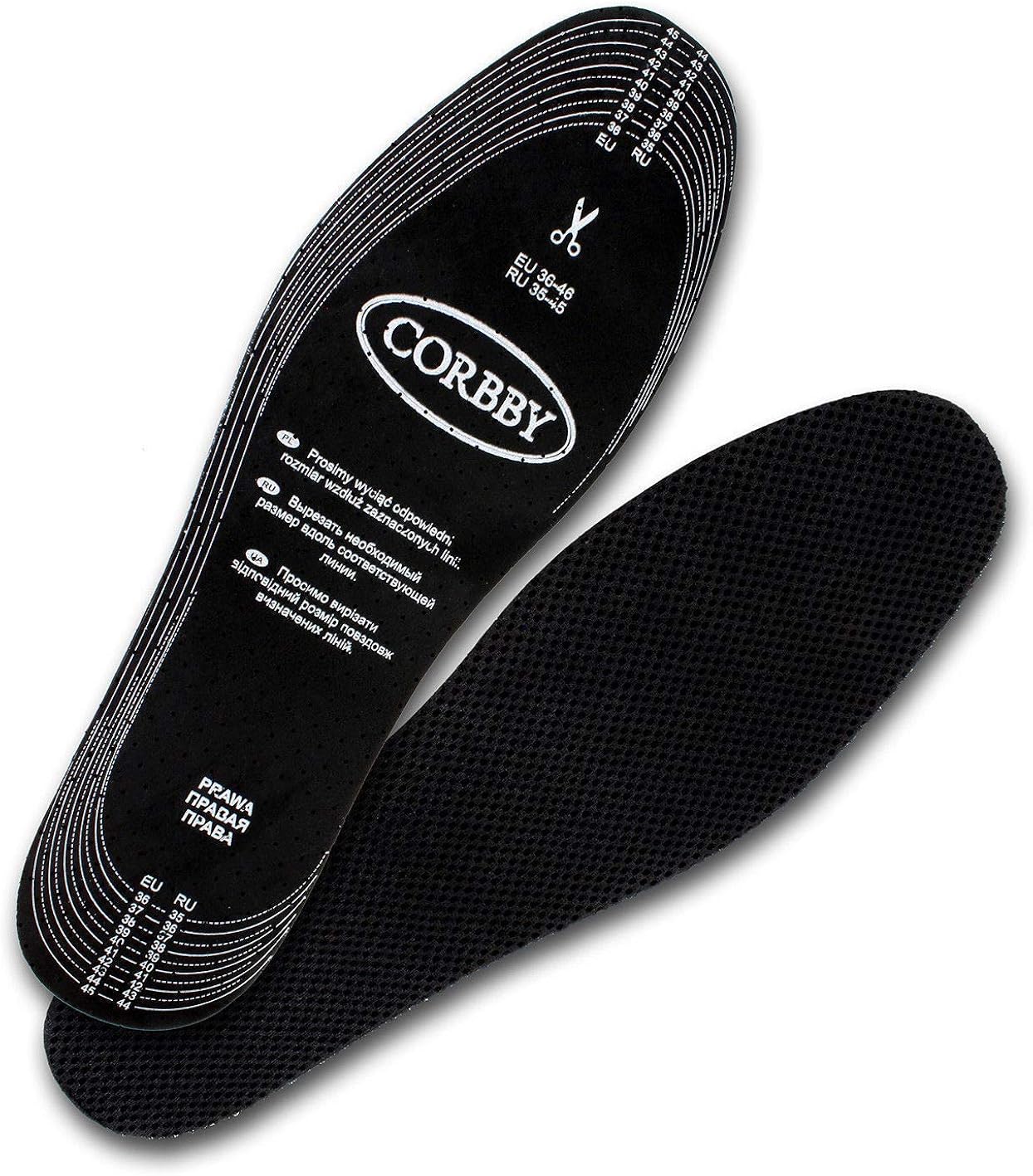 Premium ODOR STOP Shoe Insoles With Activated Carbon For Shoes And