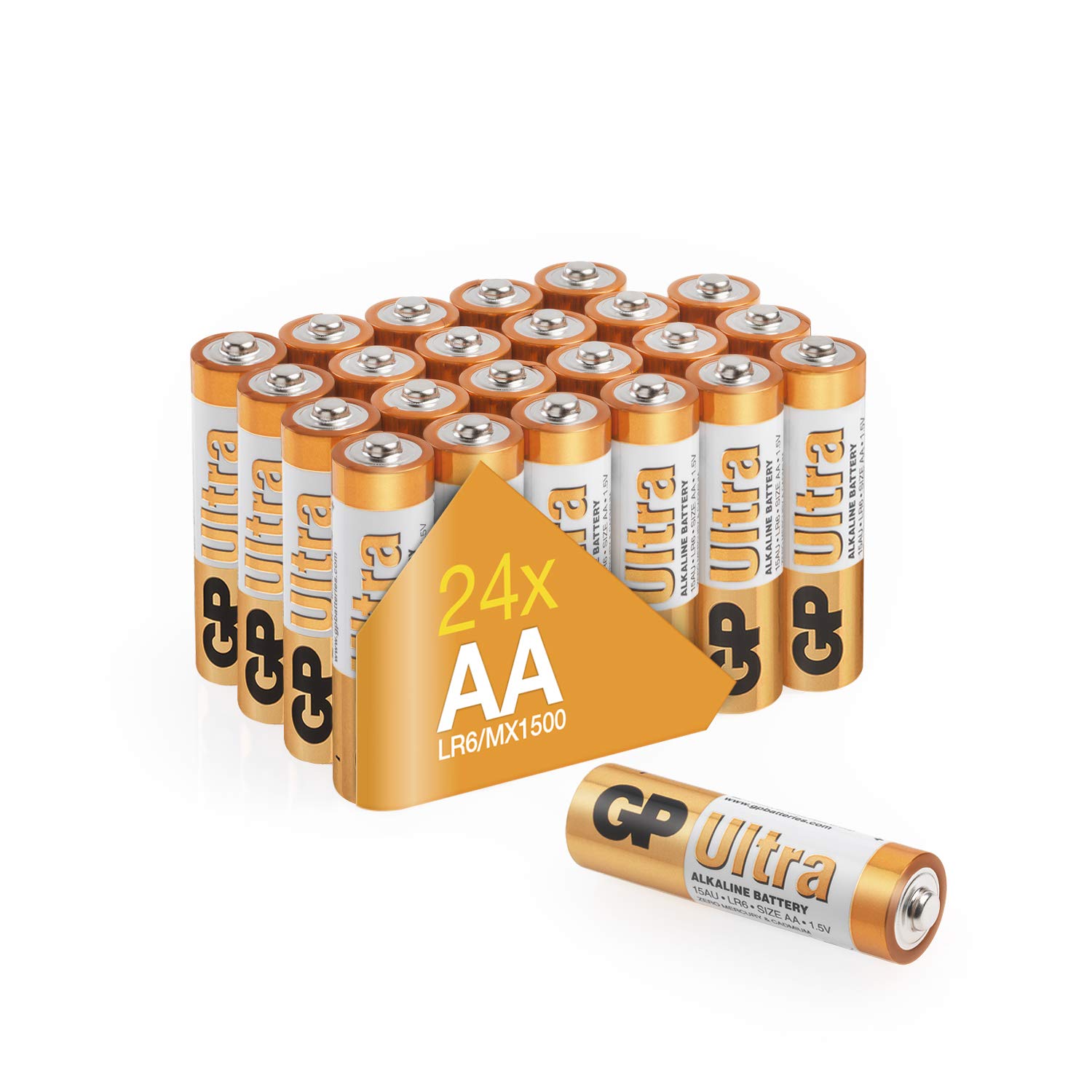 AA Batteries Pack of 24GP BatteriesSuperb operating time 1.5V
