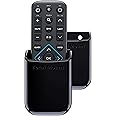 TotalMount Universal Remote Control Holders (2 Pack) – Attach to Wall or Back of TV – Compatible with All TV Remotes (Premium Black, Medium)