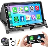 4G+128G Car Radio Stereo for Mercedes Benz C-Class C180 C200 W204 2006-2011 | C230 C250 C300 C350 S204 Benz Stereo Android 15 With Wireless Carplay Android auto, 9'' QLED Touch Screen GPS 8 Core
