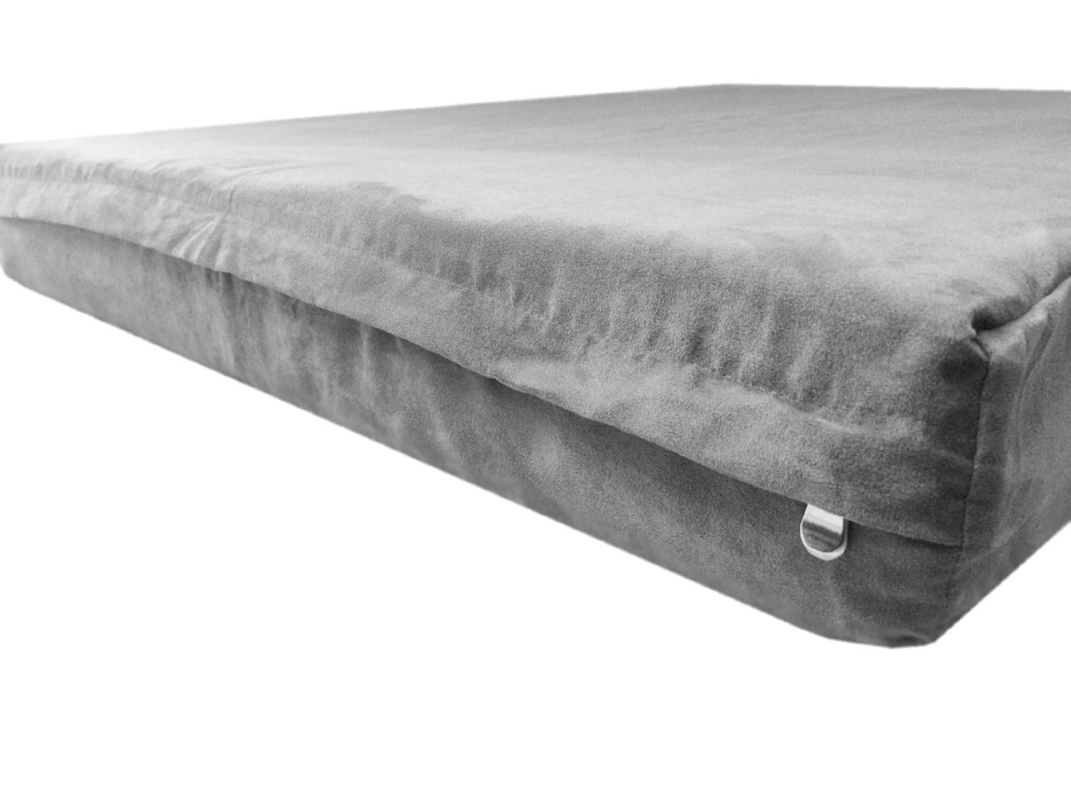 eConsumersUSA 55''x47''x4'' Microsuede Gray Color Duvet Gusset Comfort Durable Zipper Dog Bed Case - Cover Only