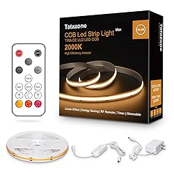 Tatazone Orange Color COB Led Strip Lights with RF
