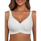 Avidlove Bras for Women Seamless Bra Full Coverage T Shirt Bralettes V Neck Wireless Bra Comfortable Brassiere