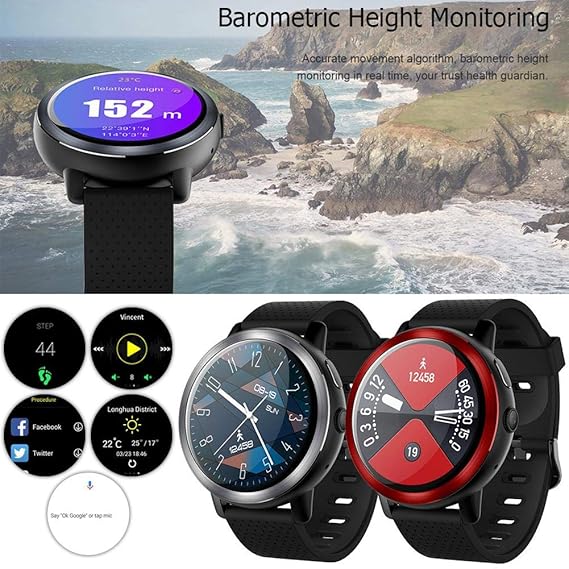 gaeruite Smartwatch con Bluetooth, LEMFO LEM8 4G Smart Watch ...