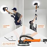 MAXXT Electric Foldable Drywall Sander with LED Light 225mm Disc 600-1900 RPM view 8