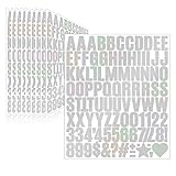Llewyn 970 Pcs 10 Sheets Letter Stickers,Self
