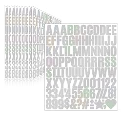 Llewyn 970 Pcs 10 Sheets Letter Stickers,Self