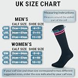 360 RELIEF Compression Socks 15-20 mmHg Travel Nurses Pregnant L/XL Black view 3