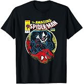 Marvel Spider-Man VS Venom Bloody Battle Comic Cover T-Shirt