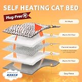 MORA PETS Self Heating Cat Bed 56x43 cm Reversible Washable Pad Indoor Outdoor view 4