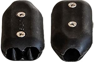 E-Z - TY E-Z -TY 1/2 Inch (12/13 mm) Reusable Rope Clamps Black - TWO (2) PACK