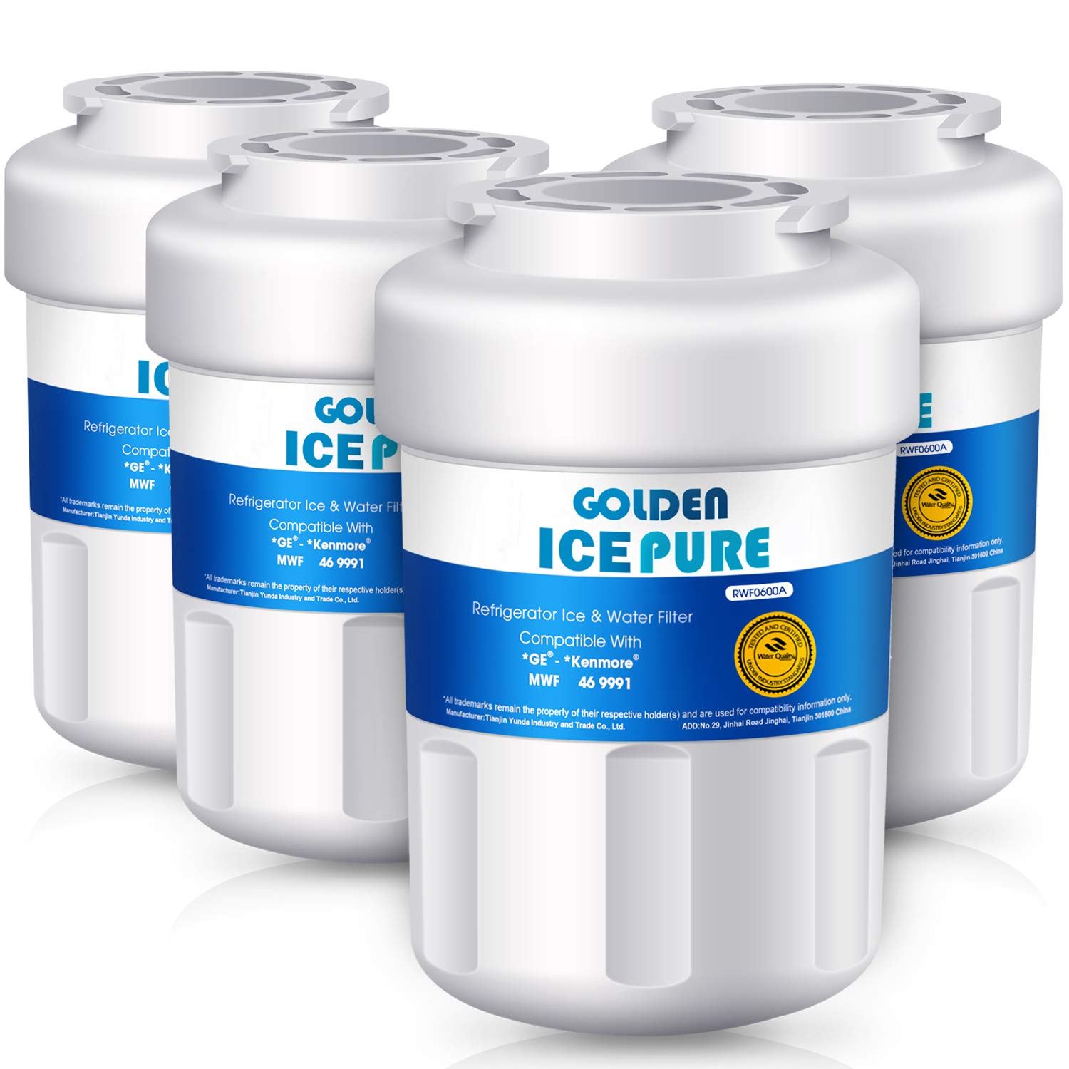 ORIGINAL GOLDEN ICEPURE GE MWF Refrigerator Water Filter Compatible