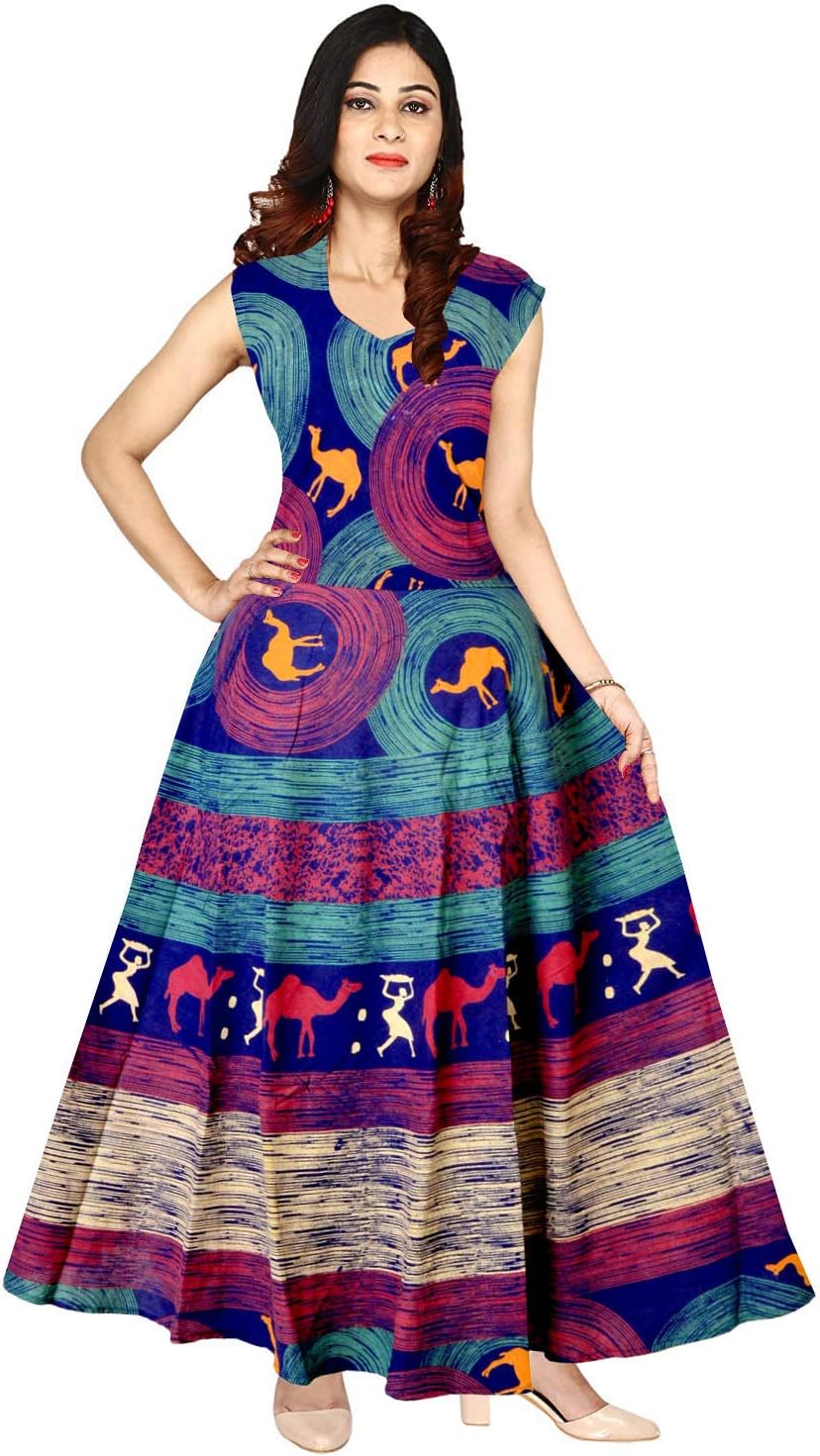 Mudrika Cotton a-line Dress (FR_4358_Multi-Coloured_Free Size)
