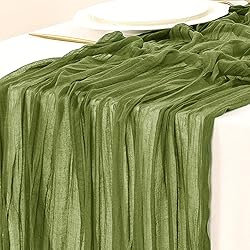 Socomi Cheesecloth Table Runner 10ft Gauze Boho