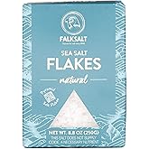 FALKSALT | Cyprus Organic Sea Salt Flakes, 8.8oz Box | Gourmet Flakey Sea Salt