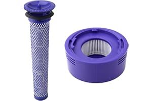 Pre Filter + HEPA Post-Filter kit for Dyson V7, V8 Animal and Absolute Cordless Vacuum, Replacement Pre-Filter (DY-96566101) 