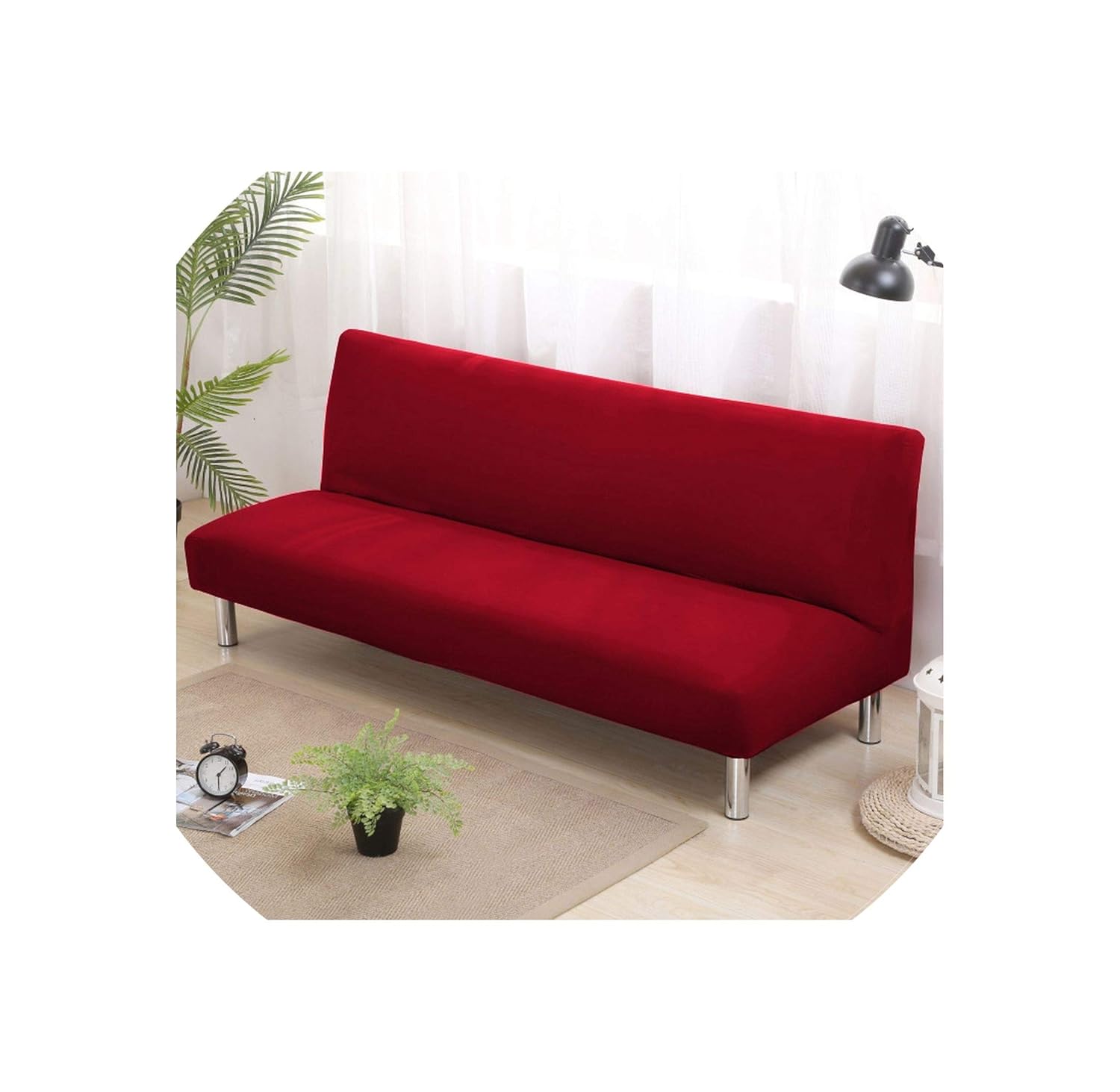 Salon Meubles Epf Lk 150 185cm Canape Slipcovers Universal Chauffeuse Canape Lit Housse Rabattable Housse De Protection Couch Couverture Spandex Marine