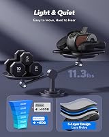 MERACH Under Desk Elliptical Machine 12 Speeds Quiet with Remote Control view 7