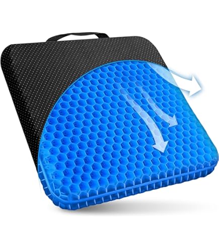 Haoiena Portable Memory Foam Travel Seat Cushion,Thick Non-Slip