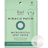 Rael Pimple Patches, Miracle Microcrystal Spot Cover - Hydrocolloid Acne Pimple Patch with Tea Tree Oil, Early Stage Zits and Blemish, Korean Skin Care (9 Count)