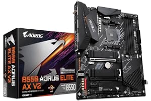 GIGABYTE B550 AORUS Elite AX V2 AMD AM4 ATX Motherboard, Supports Ryzen 5000/4000/3000 Processors, DDR4, 12+2 Power Phase, 2X