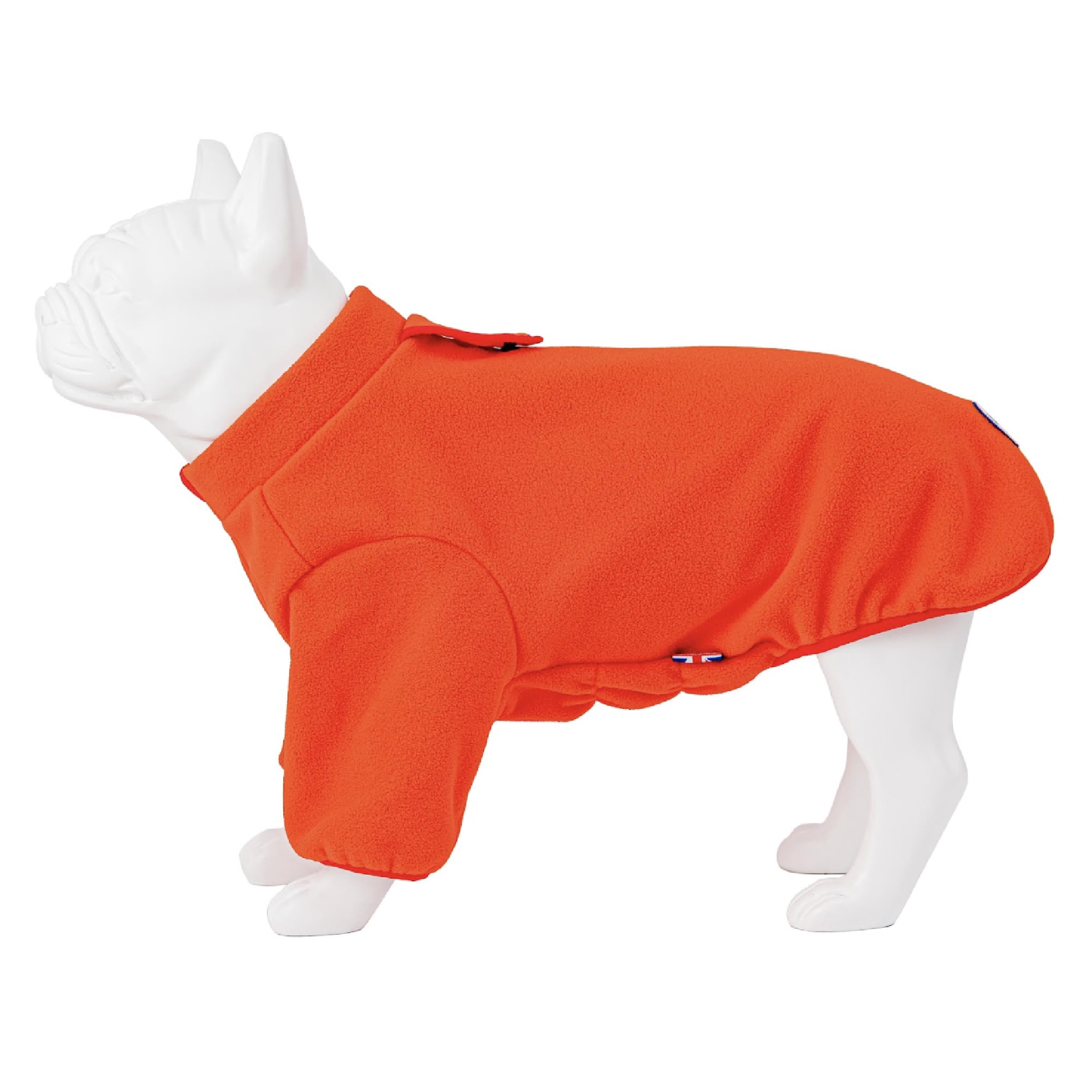 HUGO & HUDSON Outdoor Fleece Dog Jacket Windproof Warm Winter Coat with Lead Hole, Orange, XS30 โ image 1