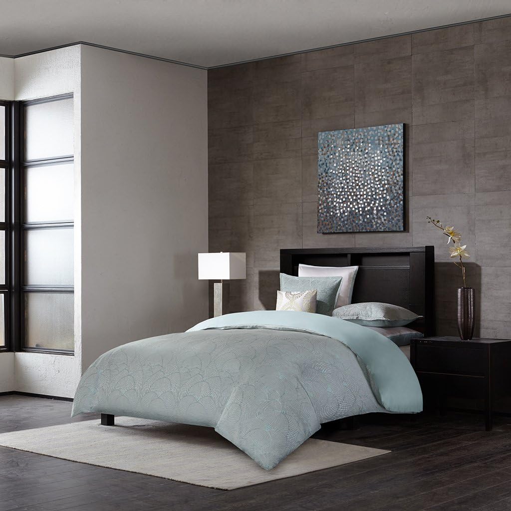 Metropolitan Home MH10-148 Laval Comforter Mini Set King Seafoam