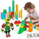 Unasas Building Blocks for Ages 3-8, 209 PCS STEM Toy Set | 8-Color Building Bricks for Toddlers, Development/Creativity/Motor Skills, Christmas/Birthday Gifts for Boys &amp; Girls