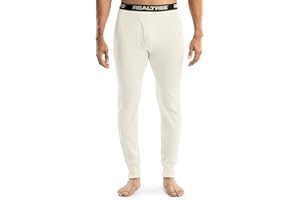 Realtree Mens Heavyweight Cotton Polyester Thermal Long Johns Underwear Bottom