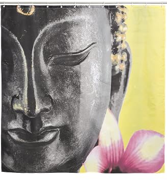 Duschvorhang Mit Buddhismus Motiv Bunt Buddha Design Ca 180 X