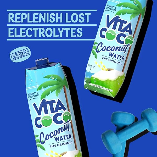 VITA COCO COCONUT WATER ORIGINAL, 33.8 FL OZ (PACK OF 6)