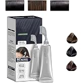 Fruit Essence Hair Dyeing Comb, 80ml Blackfruit Dyeing Cream, Plant Extract Hair Dye Essence, Hairdye Cream with Comb, Black Hairdye for Men Women, Withcomb Applicator Included (Black)