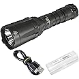 Nitecore SRT7i Tactical Flashlight, 3000 Lumen Long Throw USB-C Rechargeable with Stepless Brightness Adjustment and a Lumentac Organizer