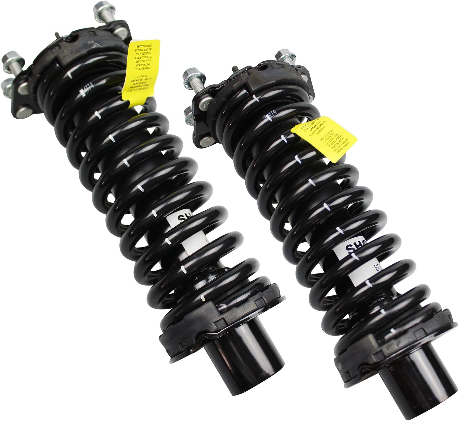 Shoxtec New Front Pair (2) Complete Strut, Fits 2007 2008 2009 2010 2011 Dodge Nitro; 2002 2003 2004 2005 2006 2007 2008 2009 2010 2011 2012 Jeep Liberty (Repl. Monroe 171577L 171577R) (Front Pair)