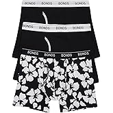 Bonds mens Mid-length Boxer Briefs 3-pack – Soft Cotton, Everyday Comfort Underwear