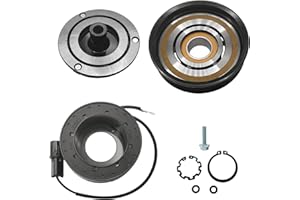 TINJO A/C Compressor Clutch Assembly Kit Plate Pulley Bearing Coil 1391 Replacement for 2005-2009 Kia Sportage 2.7L, AC Air Conditioning Compressor Clutch Coil Auto Repair Kit