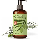 Best of Nature Olive Oil, Cold-Pressed Massage &amp; Body Oil, 8 fl oz | Deeply moisturizing, unscented, cold-pressed formula; ideal for skin, hair &amp; massage therapy use