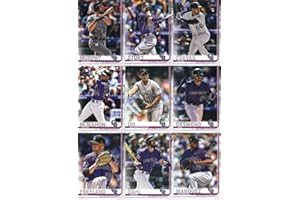 2019 Topps Complete (Series 1 & 2) Baseball Colorado Rockies Team Set of 23 Cards: Tyler Anderson(#2), Charlie Blackmon(#16), Nolan Arenado(#70), Jon Gray(#73), Chad Bettis(#74), Wade Davis(#81), Garrett Hampson(#85), Adam Ottavino(#106), Antonio Senzatela(#181), Nolan Arenado(#276), Chris Iannetta(#346), Bryan Shaw(#415), Noel Cuevas(#417), Ryan McMahon(#439), Trevor Story(#460), Ian Desmond(#494), Daniel Murphy(#499), Seung-Hwan Oh(#538), plus more