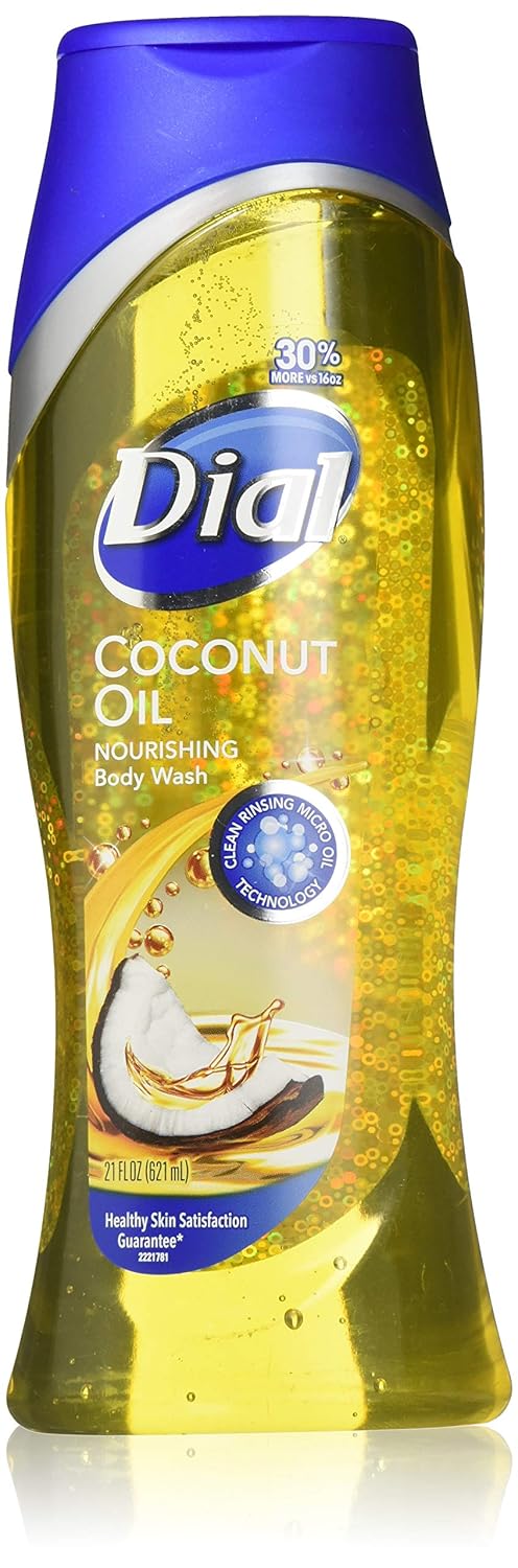 Dial Miracle Oil Nourishing Body Wash Coconut Oil Infused 21 Fl. Oz. (Pack of 2)
