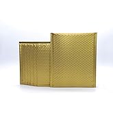 ProLine Matte Metallic Gold Bubble Padded Mailers 8.5x12 Inch Self Seal Padded Envelopes (25)