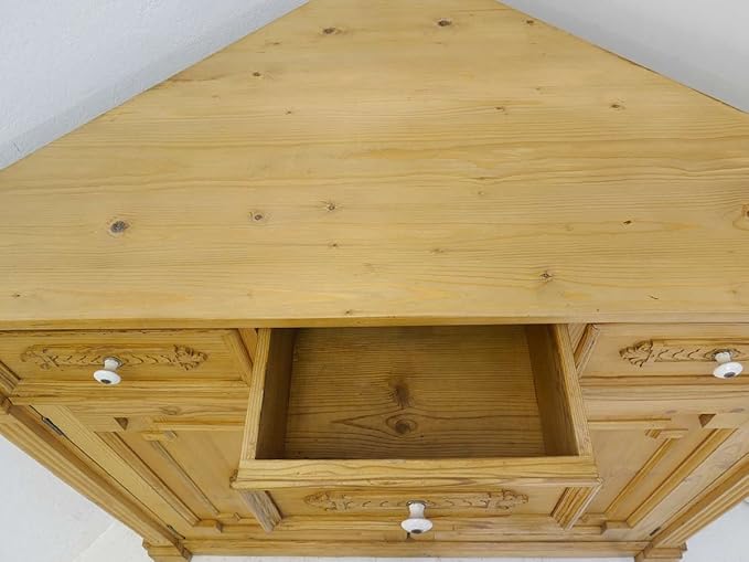 Eckschrank Antik Weichholz