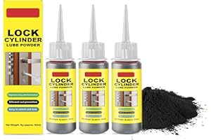 Graphite Powder for Locks - Dry Lubricant Spray to Fix Sticking Keys & Smooth Rotation | Anti-Rust Lock Cylinder Lube for Doo