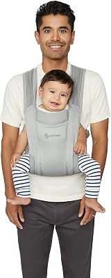 Ergobaby Embrace Soft Air Mesh Baby Carrier Newborn Front Belly Ergonomic Grey view 4