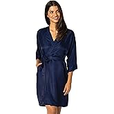 Tara Sartoria Luxury Artisan Silk Robe for Women, Knee Length, Washable, 27 Momme, XS–4XL, Oprah Daily 2025