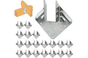 CNQLIS 20 Pack Hurricane Tie, 18-Gauge Hurricane Tie, Heavy-Duty Electro-Galvanized Joist Hanger, 1.2mm Thickness, for Roof T