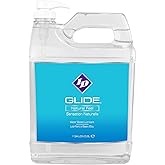 ID Glide 128 fl oz Water Based Personal Lubricant Hypoallergenic Lube for Men Women and Couples, Liquid Glide Natural Feel fo